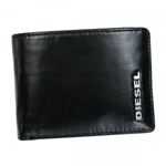 DIESEL（ディーゼル） 二つ折り財布（小銭入れ付） FRESH ＆amp; BRIGHT X01269 H3738 BLACK ／ GOLDEN YELLOW