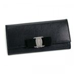 Ferragamo（フェラガモ） 長財布 MISS VARA BOW CLIP V 22B559 494414 NERO