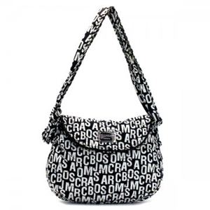 MARC BY MARC JACOBS(マークバイマークジェイコブス) ナナメガケバッグ PRETTY NYLON CORE M3PE110 80122 BLACK & WHITE