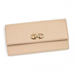 Ferragamo（フェラガモ） 長財布 GANCINI ICONA VITELL 22B002 510422 POUDRE
