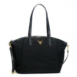 Prada（プラダ） トートバッグ TESSUTO+SAFFIANO BR4664 F0002 NERO