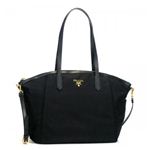 Prada（プラダ） トートバッグ TESSUTO+SAFFIANO BR4664 F0002 NERO