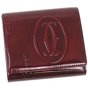 Cartier（カルティエ） 三つ折り財布（小銭入れ付） HAPPY BIRTHDAY L3000720 BURDEOS