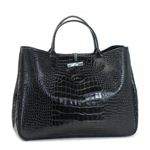 Longchamp（ロンシャン） ハンドバッグ ROSEAU STYLE CROCO 1681 1 NOIR