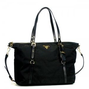 Prada（プラダ） トートバッグ TESSUTO+SAFFIANO BR4253 F0002 NERO