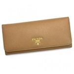 Prada（プラダ） 長財布 SAFFIANO METAL ORO 1M1132 F0054 CUOIO