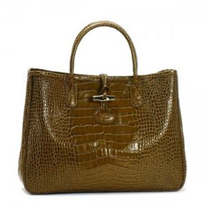 Longchamp（ロンシャン） ハンドバッグ ROSEAU STYLE CROCO 1681 371 NOIX