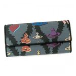 Vivienne Westwood（ヴィヴィアンウエストウッド） 長財布 SQUIGGLE LOGOMANIA 32225  MULTICOLOR BLACK