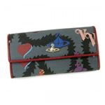 Vivienne Westwood（ヴィヴィアンウエストウッド） 長財布 SQUIGGLE LOGOMANIA 32225  MULTICOLOR RED