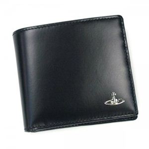 Vivienne Westwood（ヴィヴィアンウエストウッド） 二つ折り財布（小銭入れ付） MAN BICOLORED 33016  BLACK