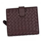 BOTTEGA VENETA（ボッテガベネタ） 2つ折りカード PORTAMONETE INTRECCI 114073 2201 MAROON