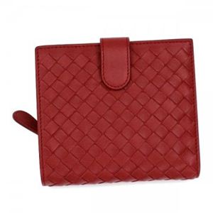 BOTTEGA VENETA（ボッテガベネタ） 2つ折りカード PORTAMONETE INTRECCI 114073 6520 RED