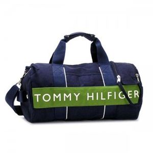 【2013年2月28日まで期間限定値下げ】TOMMY HILFIGER（トミーヒルフィガー） ボストンバッグ LOGO CLASSICS 6912242 368 NAVY／LICHEN GREEN