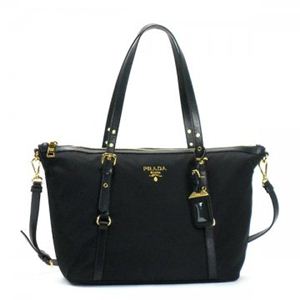 Prada（プラダ） トートバッグ TESSUTO+SAFFIANO BR4254 NERO