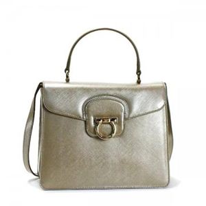 Ferragamo（フェラガモ） ハンドバッグ KATIA 21C361 508841 GREY OPAL／MET.FANGO