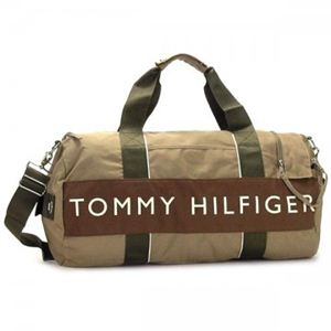 【2013年2月28日まで期間限定値下げ】TOMMY HILFIGER（トミーヒルフィガー） ボストンバッグ LOGO CLASSICS 6912661（L500080） 261 KHAKI／BROWN