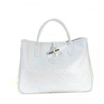 Longchamp（ロンシャン） ハンドバッグ ROSEAU STYLE CROCO 1686 7 WHITE