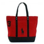 RalphLauren（ラルフローレン） トートバッグ BIG PP TOTE 4051582 2510N RL 2000 RED W／ BLACK TRIM