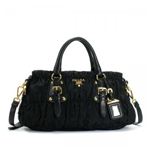 Prada（プラダ） ハンドバッグ TESSUTO GOUFFRE BN1407 F0002 NERO