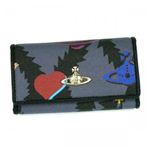 Vivienne Westwood（ヴィヴィアンウエストウッド） キーケース SQUIGGLE LOGOMANIA 32217 MULTICOLOR BLACK