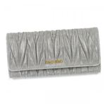 MIUMIU（ミュウミュウ） 長財布 MATELASSE LUX 5M1109 424 NUBE（GREY LIGHT）