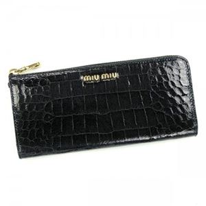 MIUMIU（ミュウミュウ） 長財布 STAMPA COCCO LUX 5M1183 F0002 NERO