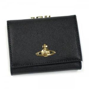 Vivienne Westwood（ヴィヴィアンウエストウッド） 三つ折り財布（小銭入れ付） SAFFIANO 1311V NERO