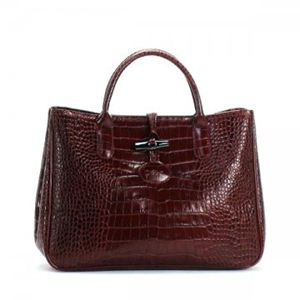 Longchamp（ロンシャン） ハンドバッグ ROSEAU STYLE CROCO 1686 9 BORDEAUX