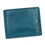 DIESEL（ディーゼル） 二つ折り財布（小銭入れ付） FRESH ＆amp; BRIGHT X01269 H4433 OCEAN DEPTHS ／SILVER MINK