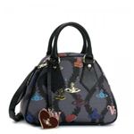 Vivienne Westwood（ヴィヴィアンウエストウッド） ハンドバッグ SQUIGGLE LOGOMANIA 13183 BLACK