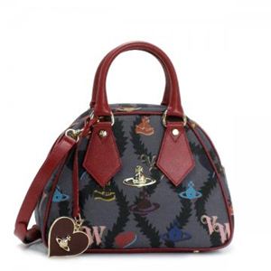 Vivienne Westwood（ヴィヴィアンウエストウッド） ハンドバッグ SQUIGGLE LOGOMANIA 13183 RED