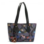 Vivienne Westwood（ヴィヴィアンウエストウッド） トートバッグ SQUIGGLE LOGOMANIA 13184 BLACK