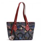 Vivienne Westwood（ヴィヴィアンウエストウッド） トートバッグ SQUIGGLE LOGOMANIA 13184 RED