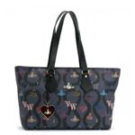 Vivienne Westwood（ヴィヴィアンウエストウッド） トートバッグ SQUIGGLE LOGOMANIA 13185 BLACK