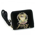 JUICY COUTURE（ジューシークチュール） 二つ折り財布（小銭入れ付） FASHION VELOUR JUICY YSRU1789 1 BLACK