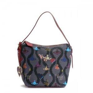 Vivienne Westwood（ヴィヴィアンウエストウッド） ショルダーバッグ SQUIGGLE LOGOMANIA 13188 RED