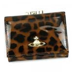 Vivienne Westwood（ヴィヴィアンウエストウッド） 三つ折り財布（小銭入れ付） ANIMALIER 1311V MARRON