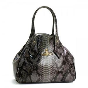 Vivienne Westwood（ヴィヴィアンウエストウッド） トートバッグ FRILLY SNAKE 5242 BROWN