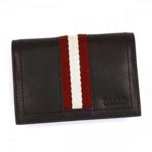 Bally（バリー） カードケース TRAINSPOTTING TOBEL 271 CHOCOLATE RED／WHITE