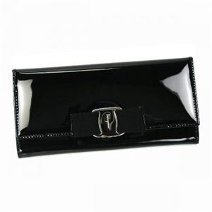 Ferragamo（フェラガモ） 長財布 MISS VARA BOW CLIP V 22B559 514451 NERO