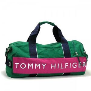 TOMMY HILFIGER（トミーヒルフィガー） ボストンバッグ LOGO CLASSICS L500111 316 KELLY GREEN／ BERRY