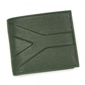 Yves Saint Laurent（イブサンローラン） 二つ折り財布（小銭入れ付） YSL MEN 247459 3054 VERDE FORESTA