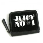 JUICY COUTURE（ジューシークチュール） 二つ折り財布（小銭入れ付） FASHON VELOUR LOVE P YSRU1687 1 BLACK