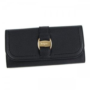 Ferragamo（フェラガモ） 長財布 VARA SELLERIA 22B759 536103 NERO