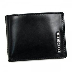 DIESEL（ディーゼル） 二つ折り財布（小銭入れ付） FRESH ＆amp; BRIGHT X01657 H4575 BLACK／BLUE VIOLET