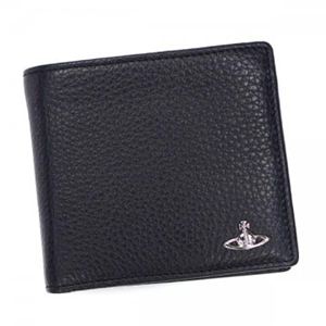 Vivienne Westwood（ヴィヴィアンウエストウッド） 二つ折り財布（小銭入れ付） MAN BICOLORED 33044 BLACK