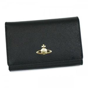 Vivienne Westwood（ヴィヴィアンウエストウッド） 二つ折り財布（小銭入れ付） SAFFIANO 2232VV58 NERO