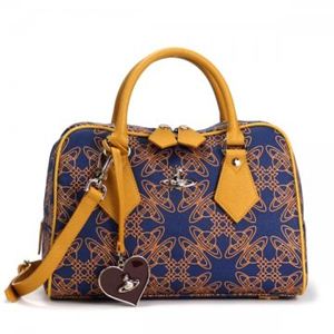 Vivienne Westwood（ヴィヴィアンウエストウッド） ナナメガケバッグ LOGOMANIA 13277 BLUE