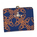 【2013年2月28日まで期間限定値下げ】Vivienne Westwood（ヴィヴィアンウエストウッド） 二つ折り財布（小銭入れ付） LOGOMANIA 32332 BLUE