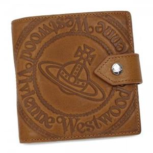 Vivienne Westwood（ヴィヴィアンウエストウッド） 二つ折り財布（小銭入れ付） MAN VITELLO 2814 COGNAC